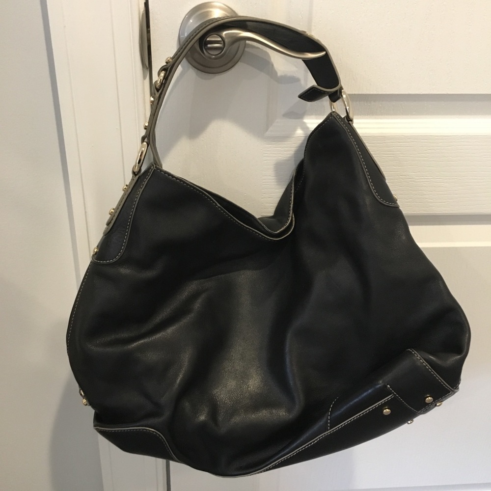 Cole Haan Black leather purse